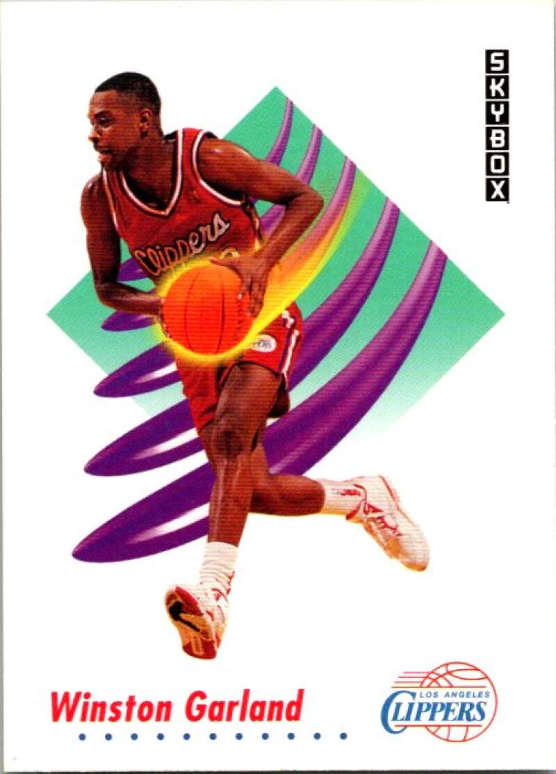 1991-92 SkyBox #123 Winston Garland Los Angeles Clippers V77053 Image 1