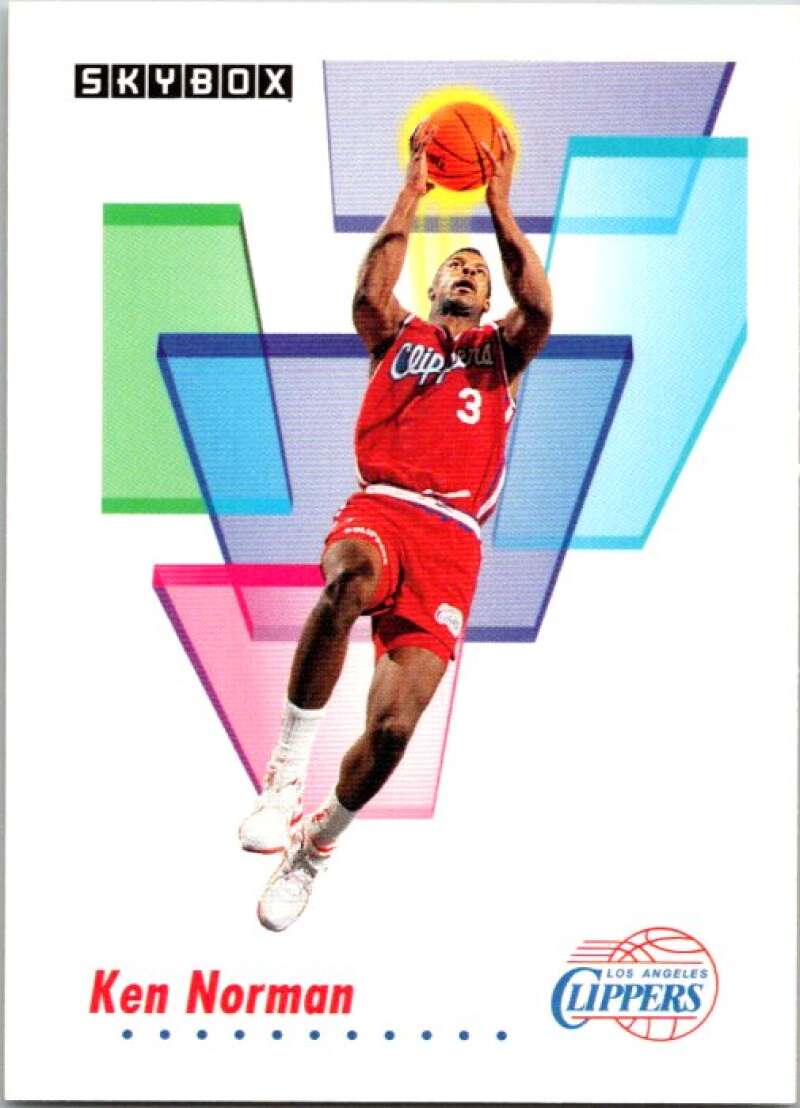 1991-92 SkyBox #129 Ken Norman Los Angeles Clippers V77062 Image 1