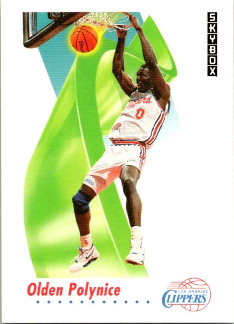 1991-92 SkyBox #130 Olden Polynice Los Angeles Clippers V77064 Image 1