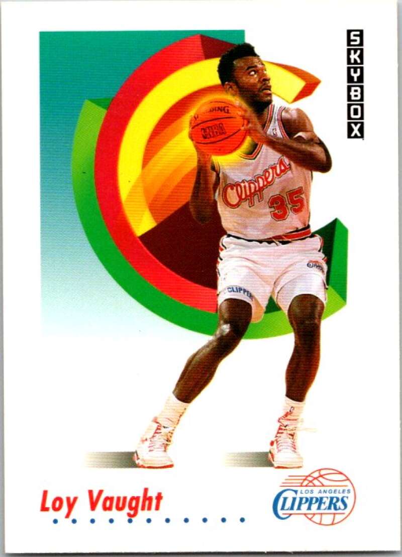 1991-92 SkyBox #132 Loy Vaught Los Angeles Clippers V77067 Image 1