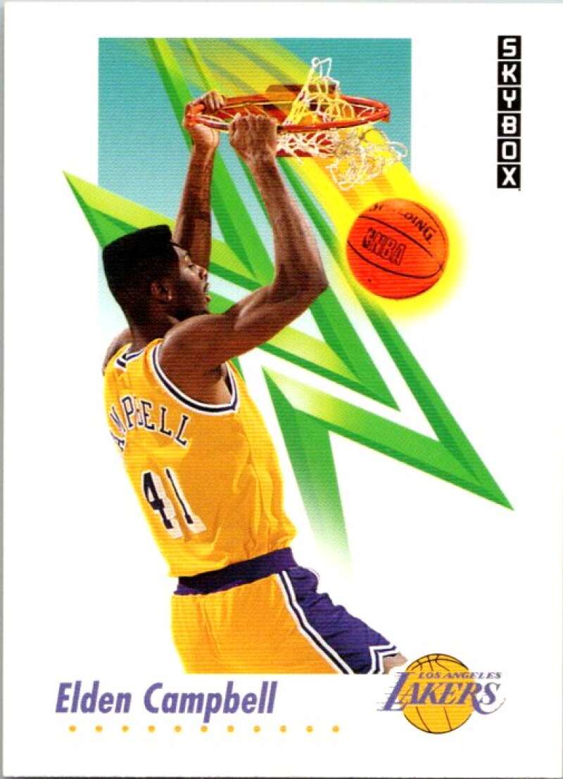 1991-92 SkyBox #133 Elden Campbell Los Angeles Lakers V77068 Image 1