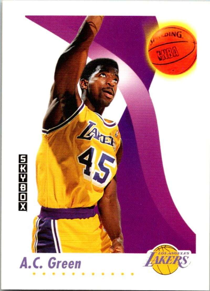 1991-92 SkyBox #136 A.C. Green Los Angeles Lakers V77071 Image 1