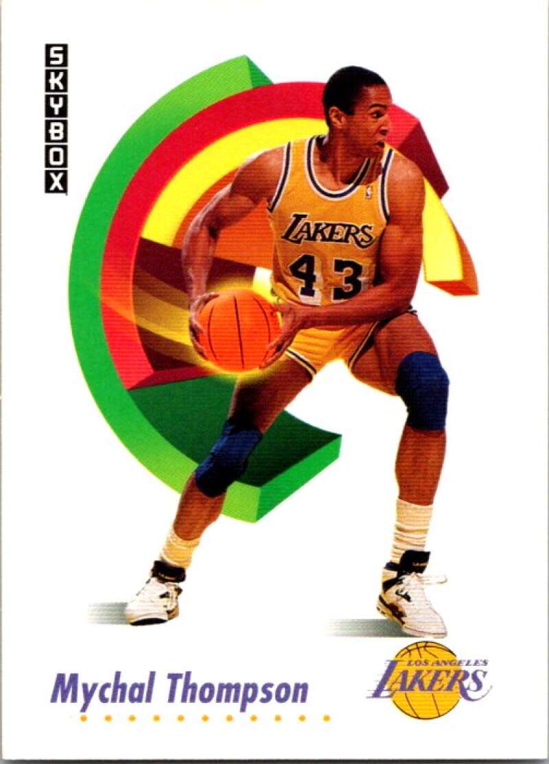 1991-92 SkyBox #142 Mychal Thompson Los Angeles Lakers V77082 Image 1