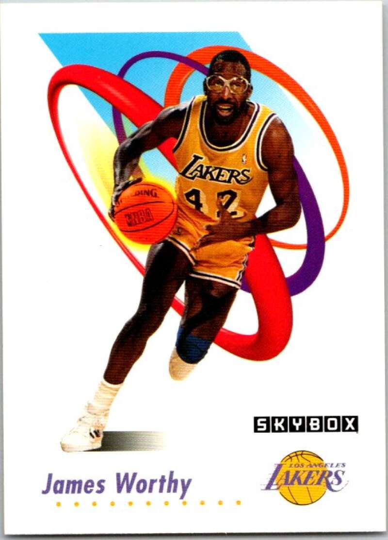 1991-92 SkyBox #143 James Worthy Los Angeles Lakers V77083 Image 1