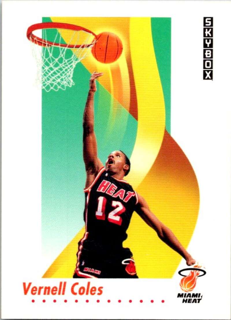 1991-92 SkyBox #145 Bimbo Coles FS Miami Heat V77087 Image 1