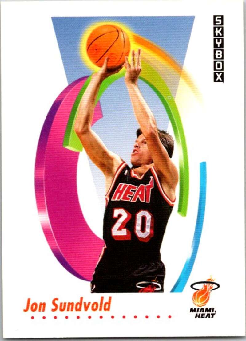 1991-92 SkyBox #153 Jon Sundvold Miami Heat V77098 Image 1