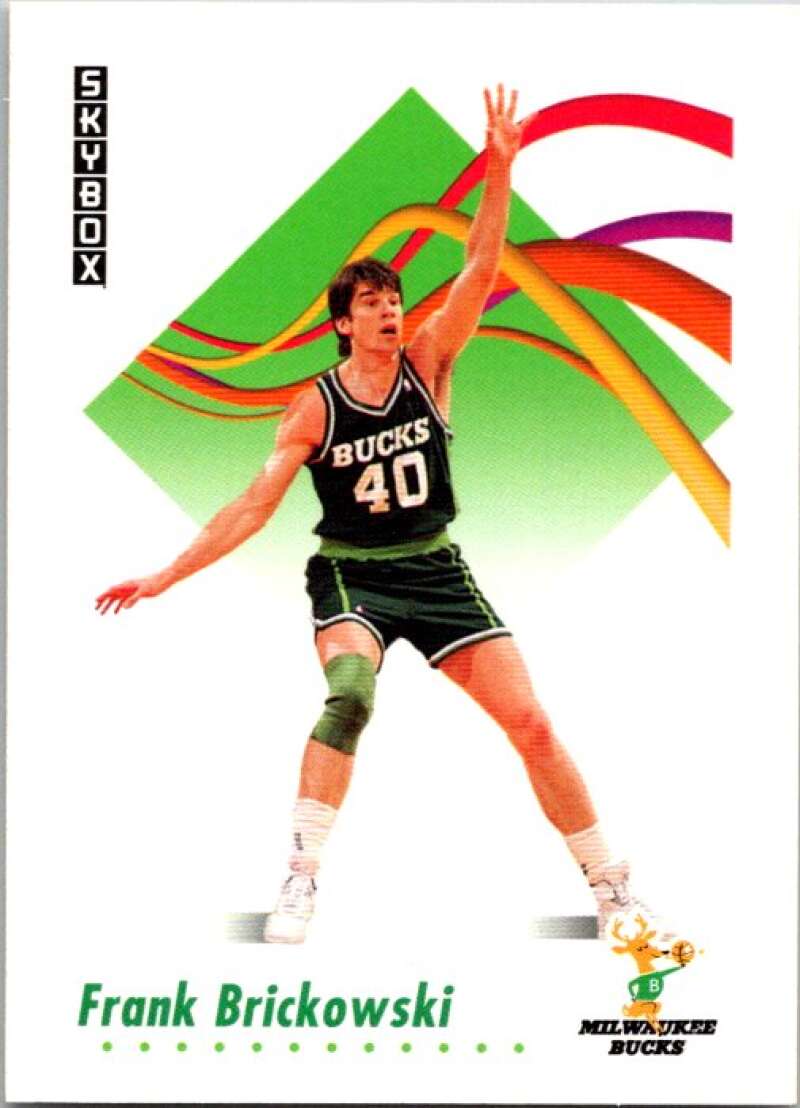 1991-92 SkyBox #155 Frank Brickowski Milwaukee Bucks V77100 Image 1