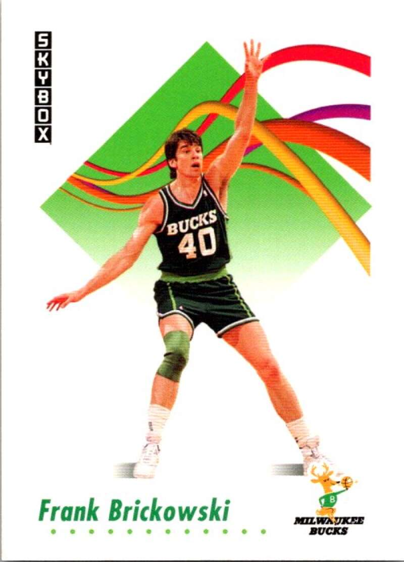 1991-92 SkyBox #155 Frank Brickowski Milwaukee Bucks V77101 Image 1