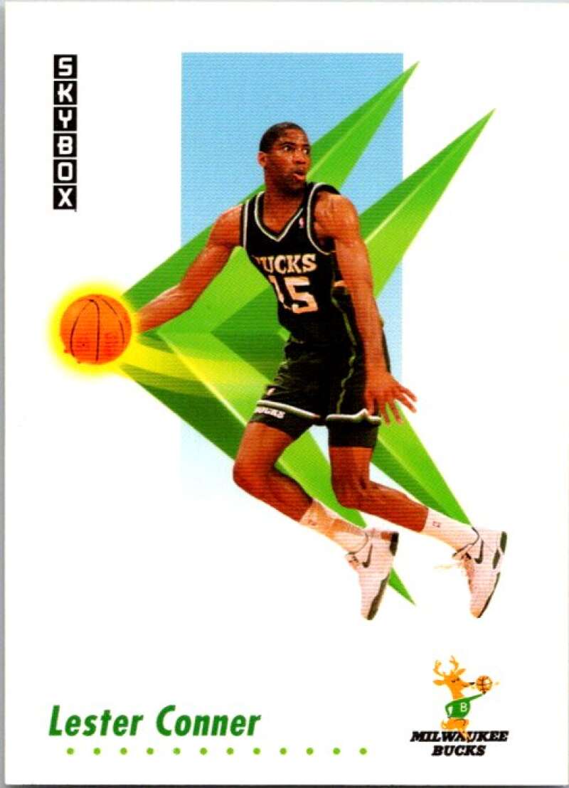 1991-92 SkyBox #156 Lester Conner Milwaukee Bucks V77103 Image 1