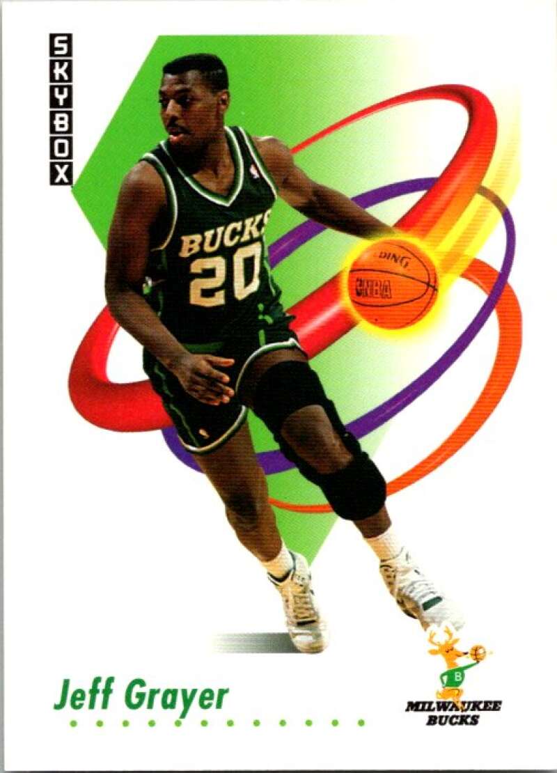 1991-92 SkyBox #157 Jeff Grayer Milwaukee Bucks V77105 Image 1