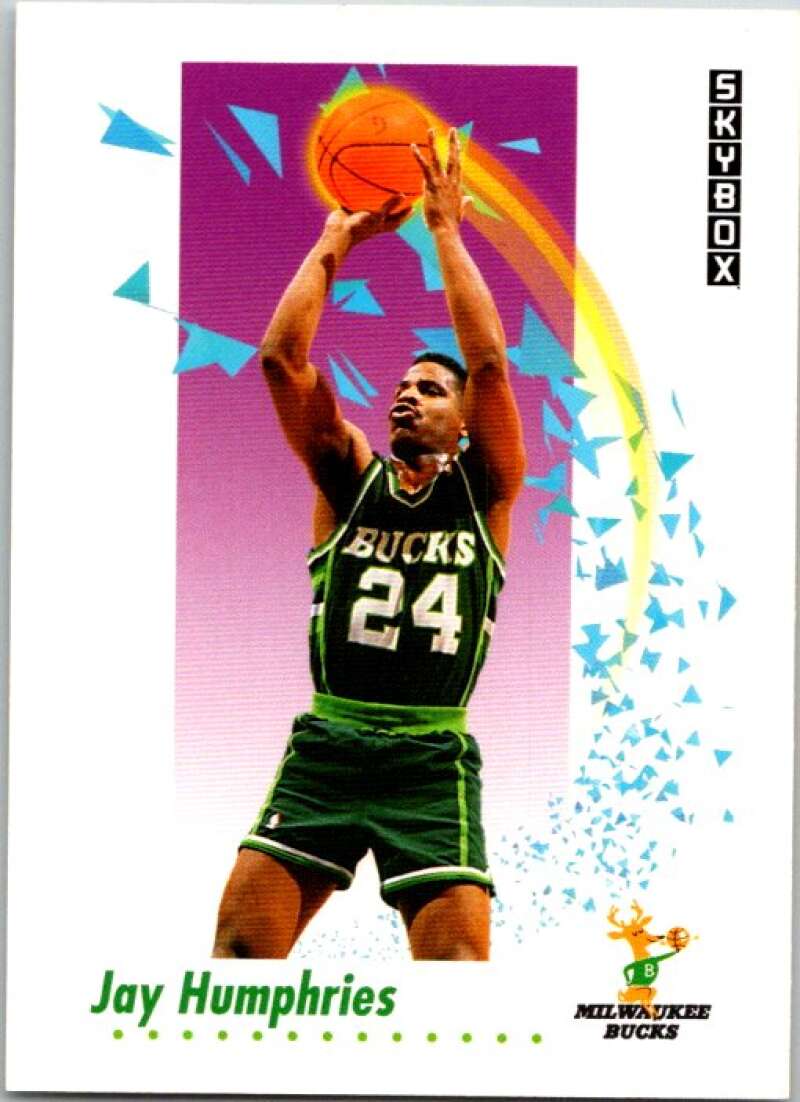 1991-92 SkyBox #158 Jay Humphries Milwaukee Bucks V77106 Image 1