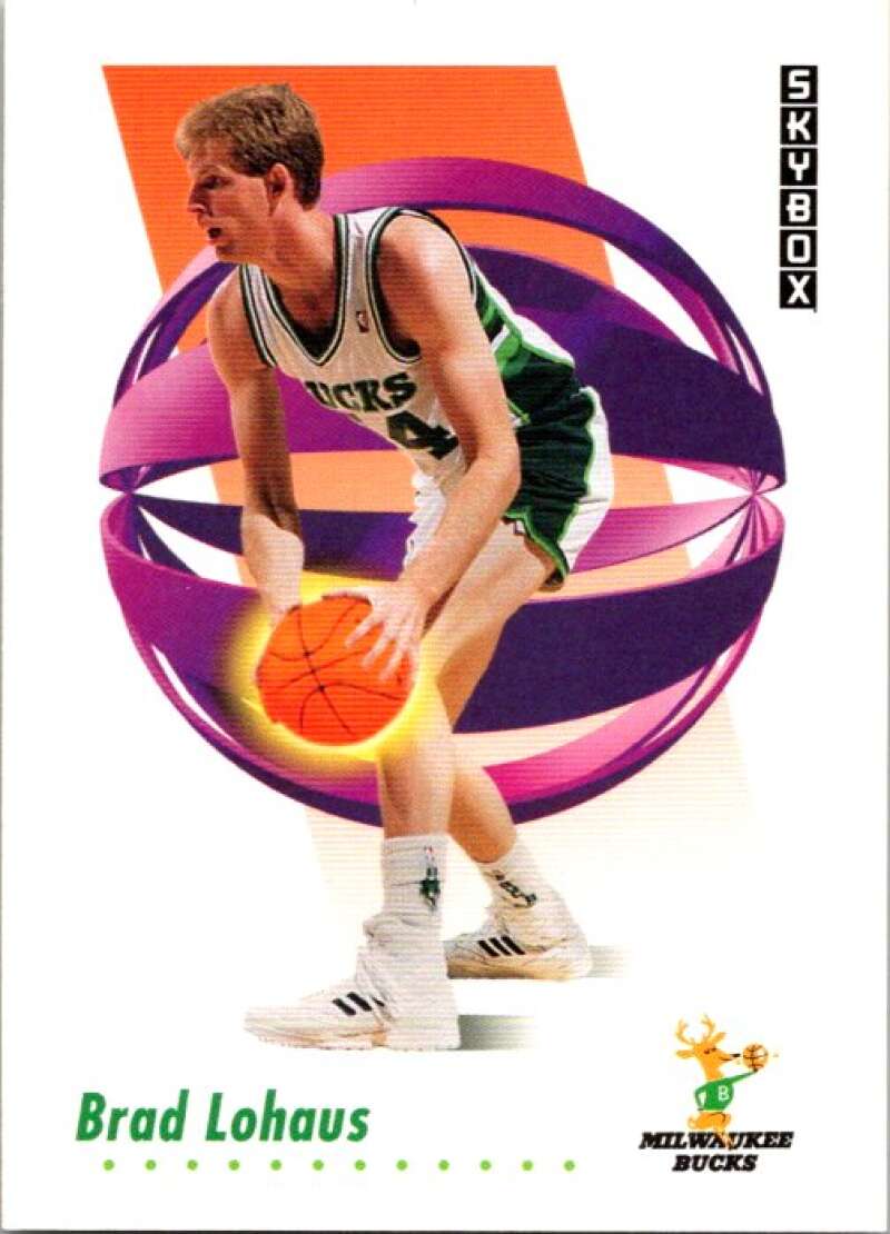 1991-92 SkyBox #160 Brad Lohaus Milwaukee Bucks V77109 Image 1