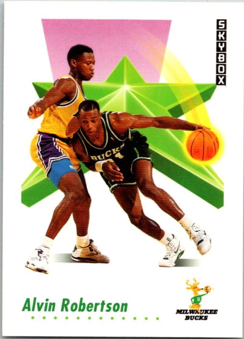 1991-92 SkyBox #163 Alvin Robertson Milwaukee Bucks V77114 Image 1