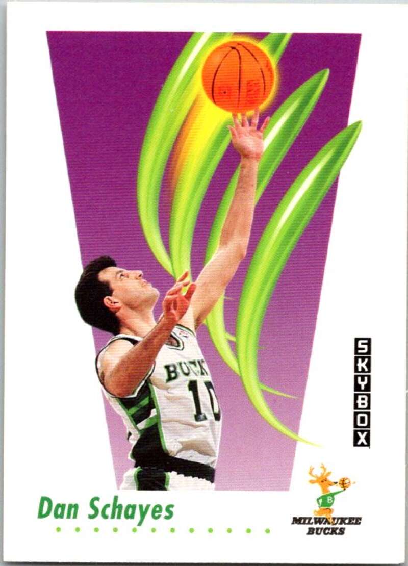 1991-92 SkyBox #164 Danny Schayes Milwaukee Bucks V77117 Image 1