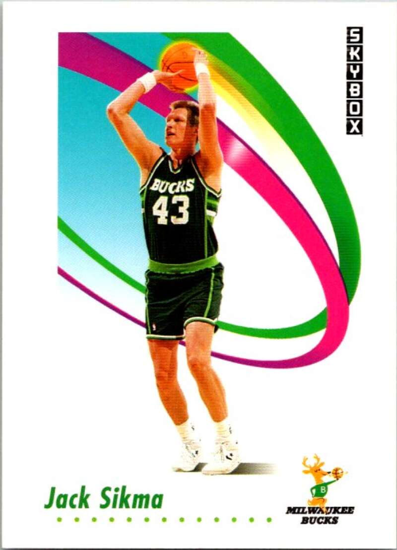 1991-92 SkyBox #165 Jack Sikma Milwaukee Bucks V77118 Image 1