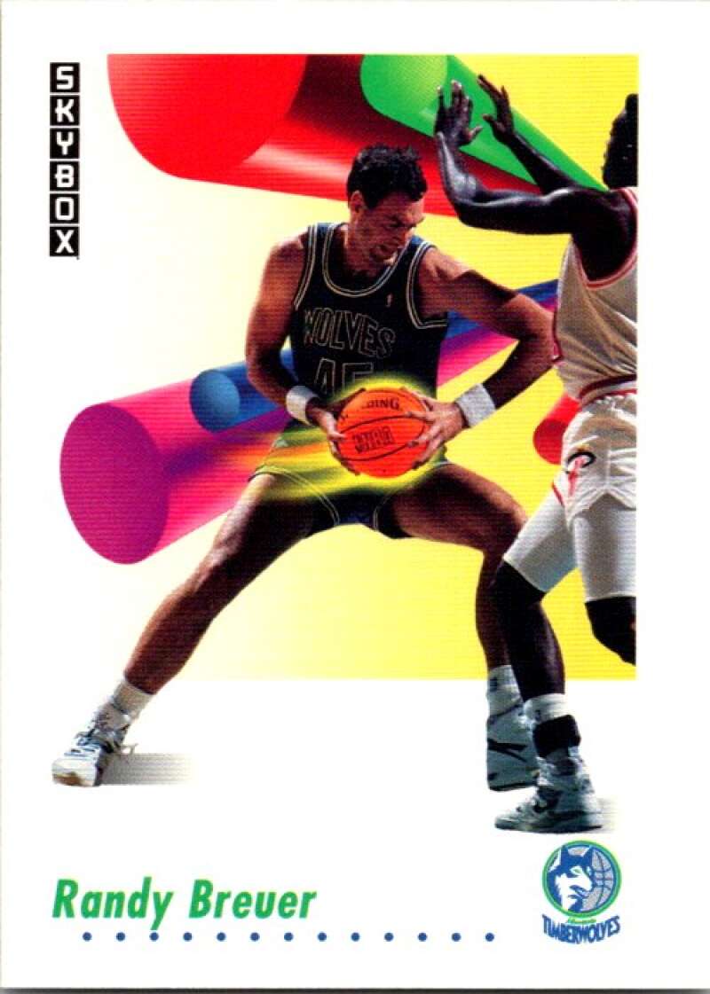 1991-92 SkyBox #166 Randy Breuer Minnesota Timberwolves V77119 Image 1