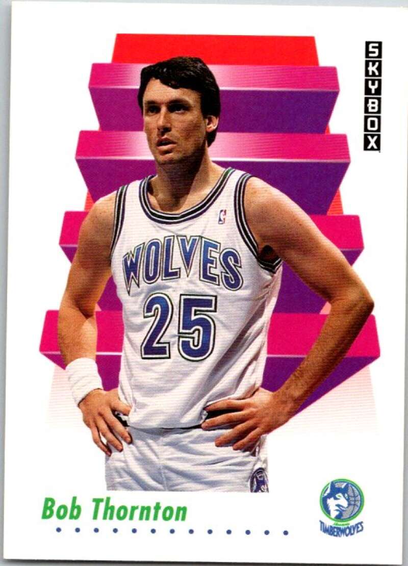 1991-92 SkyBox #175 Bob Thornton Minnesota Timberwolves V77134 Image 1