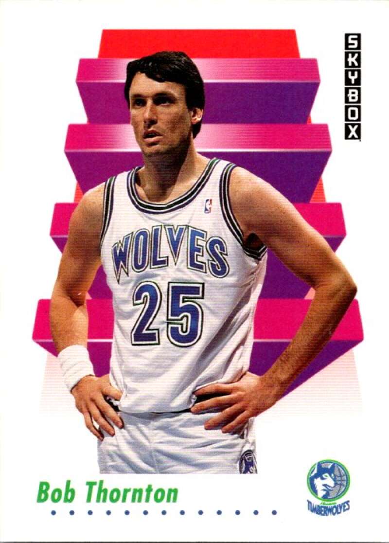 1991-92 SkyBox #175 Bob Thornton Minnesota Timberwolves V77135 Image 1