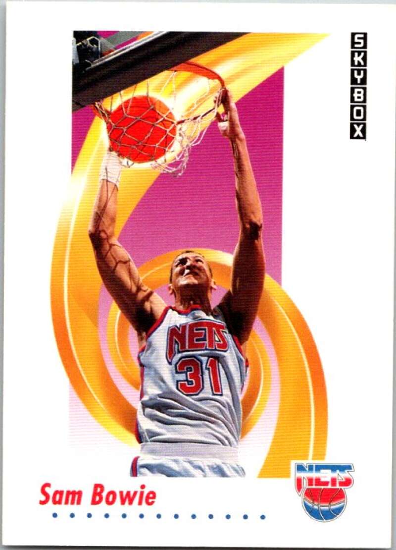 1991-92 SkyBox #178 Sam Bowie New Jersey Nets V77139 Image 1