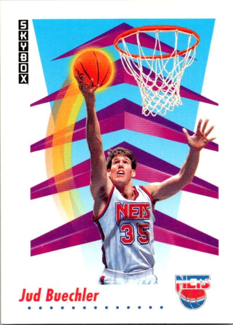 1991-92 SkyBox #179 Jud Buechler New Jersey Nets V77141 Image 1