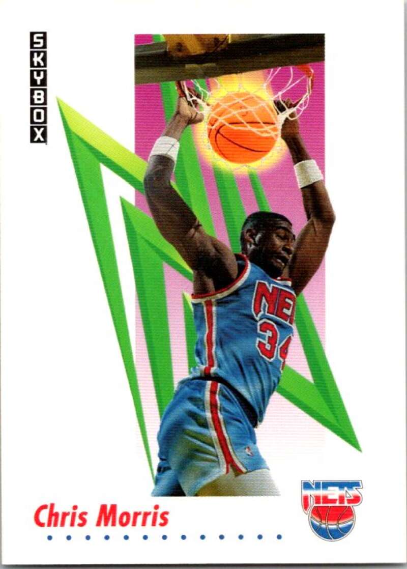 1991-92 SkyBox #185 Chris Morris New Jersey Nets V77152 Image 1