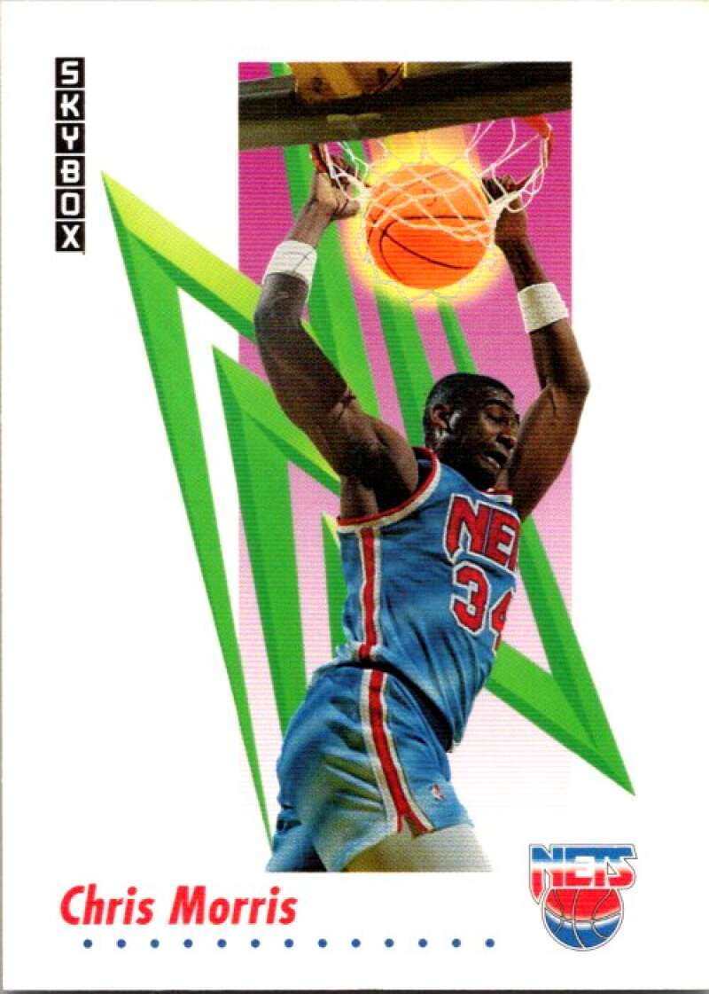 1991-92 SkyBox #185 Chris Morris New Jersey Nets V77153 Image 1