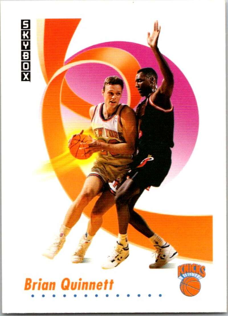 1991-92 SkyBox #193 Brian Quinnett New York Knicks V77165 Image 1