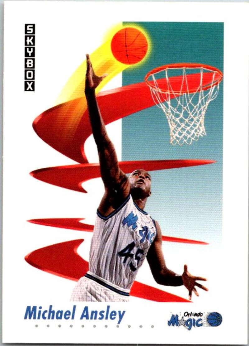 1991-92 SkyBox #201 Michael Ansley Orlando Magic V77176 Image 1