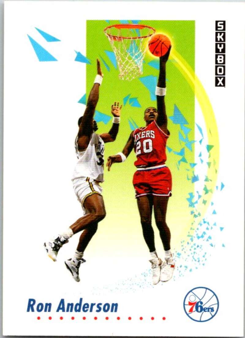 1991-92 SkyBox #210 Ron Anderson Philadelphia 76ers V77191 Image 1