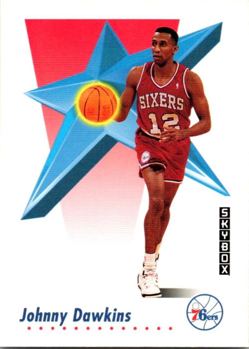 1991-92 SkyBox #213 Johnny Dawkins Philadelphia 76ers V77195 Image 1