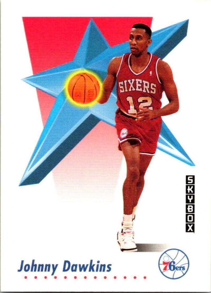 1991-92 SkyBox #213 Johnny Dawkins Philadelphia 76ers V77196 Image 1