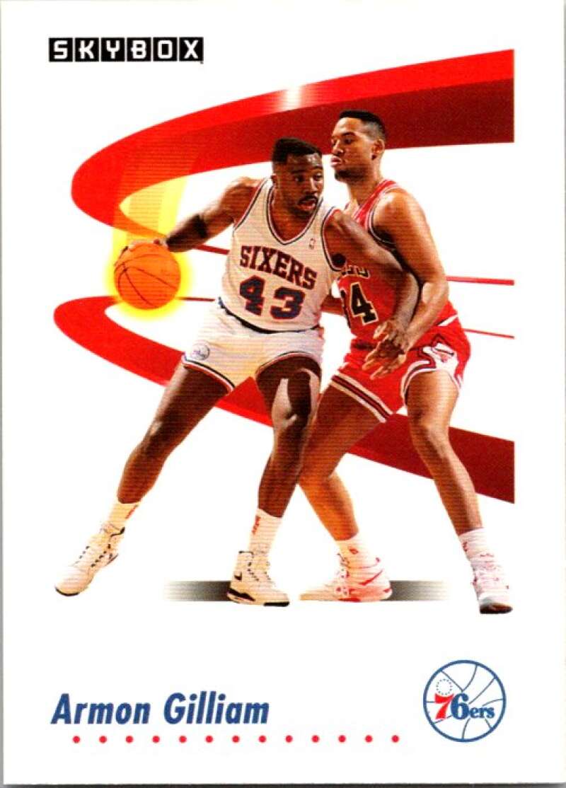 1991-92 SkyBox #214 Armon Gilliam Philadelphia 76ers V77197 Image 1