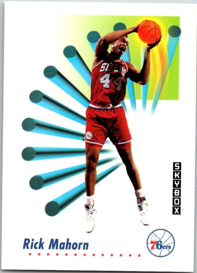 1991-92 SkyBox #217 Rick Mahorn Philadelphia 76ers V77201 Image 1