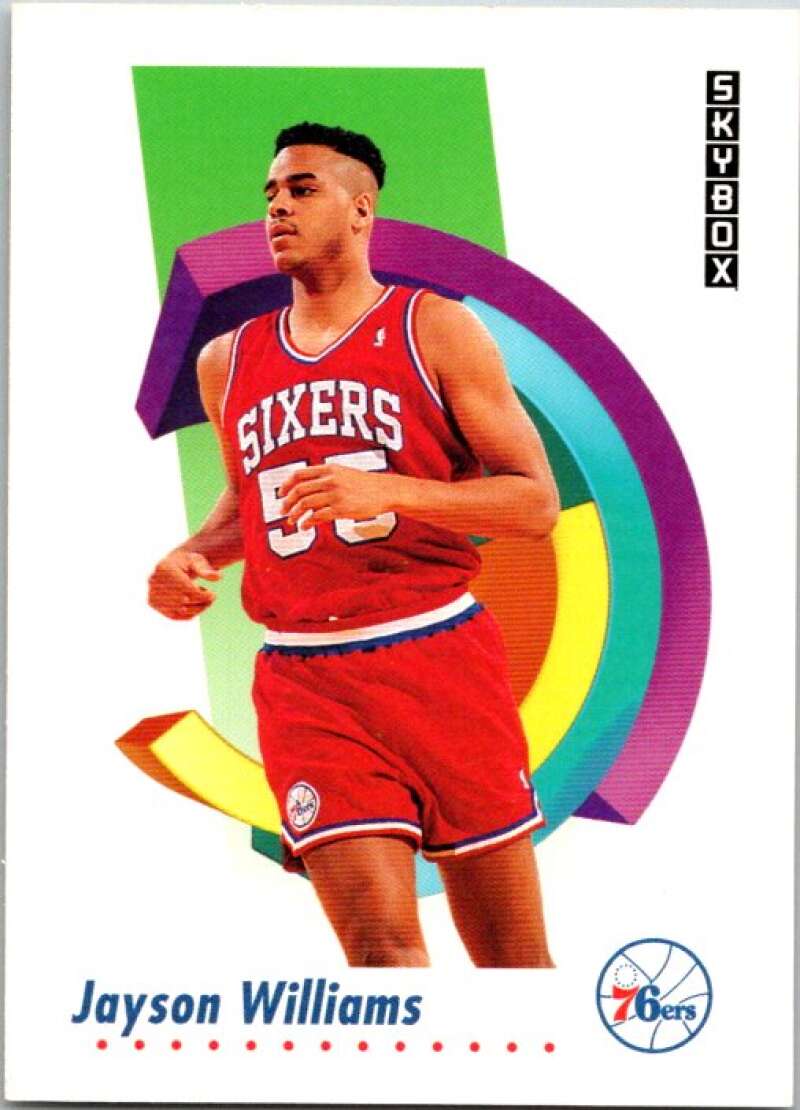 1991-92 SkyBox #220 Jayson Williams Philadelphia 76ers V77205 Image 1