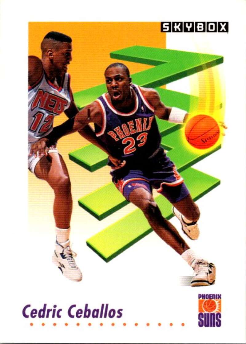 1991-92 SkyBox #222 Cedric Ceballos Phoenix Suns V77209 Image 1