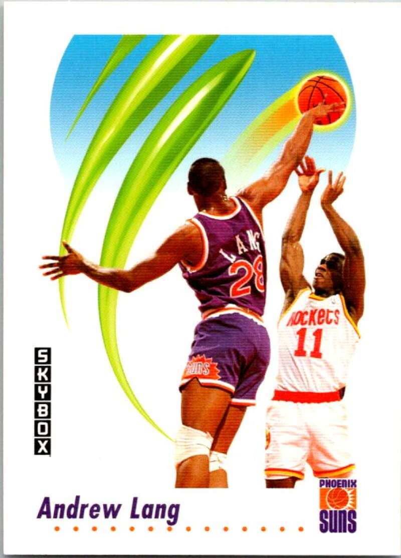 1991-92 SkyBox #227 Andrew Lang Phoenix Suns V77215 Image 1