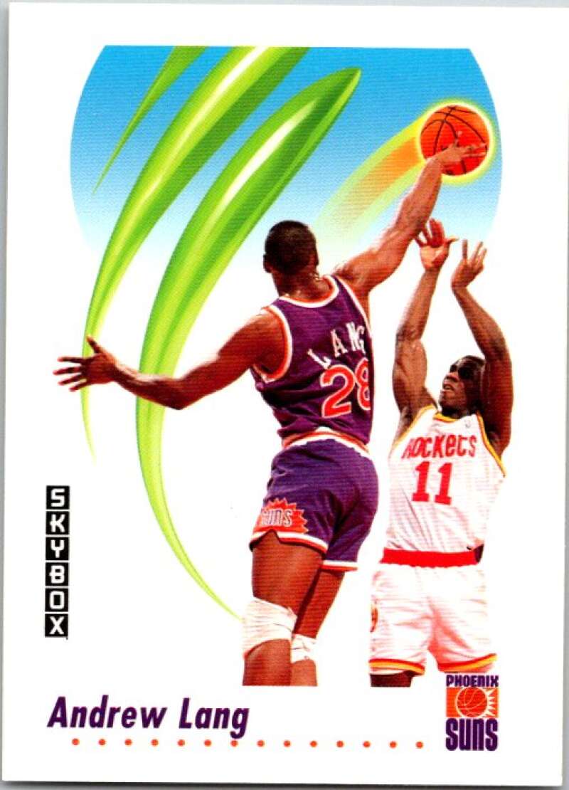1991-92 SkyBox #227 Andrew Lang Phoenix Suns V77216 Image 1
