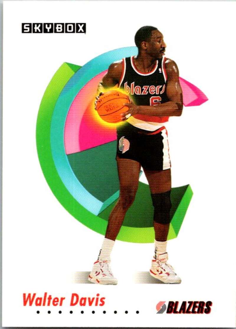 1991-92 SkyBox #236 Walter Davis Portland Trail Blazers V77230 Image 1