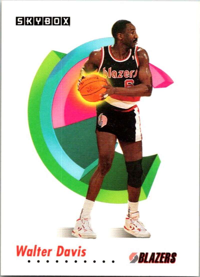 1991-92 SkyBox #236 Walter Davis Portland Trail Blazers V77231 Image 1