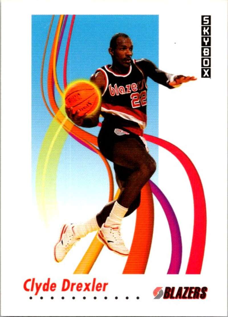 1991-92 SkyBox #237 Clyde Drexler Portland Trail Blazers V77232 Image 1