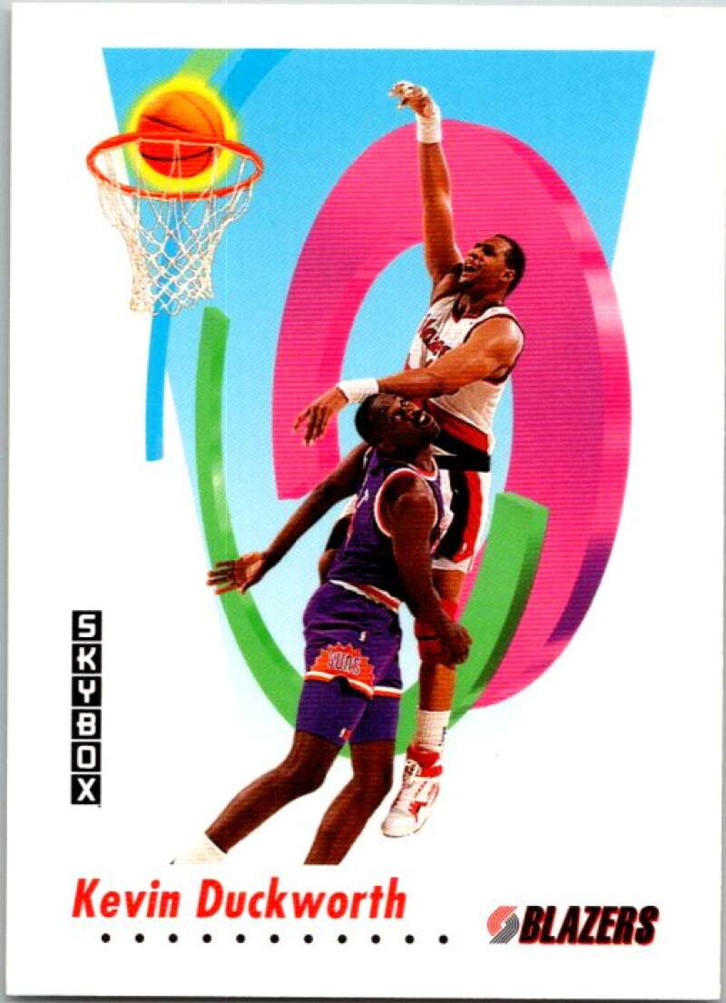 1991-92 SkyBox #238 Kevin Duckworth Portland Trail Blazers V77233 Image 1