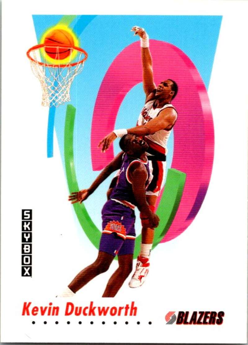 1991-92 SkyBox #238 Kevin Duckworth Portland Trail Blazers V77234 Image 1