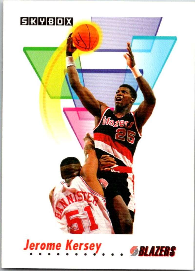1991-92 SkyBox #239 Jerome Kersey Portland Trail Blazers V77236 Image 1