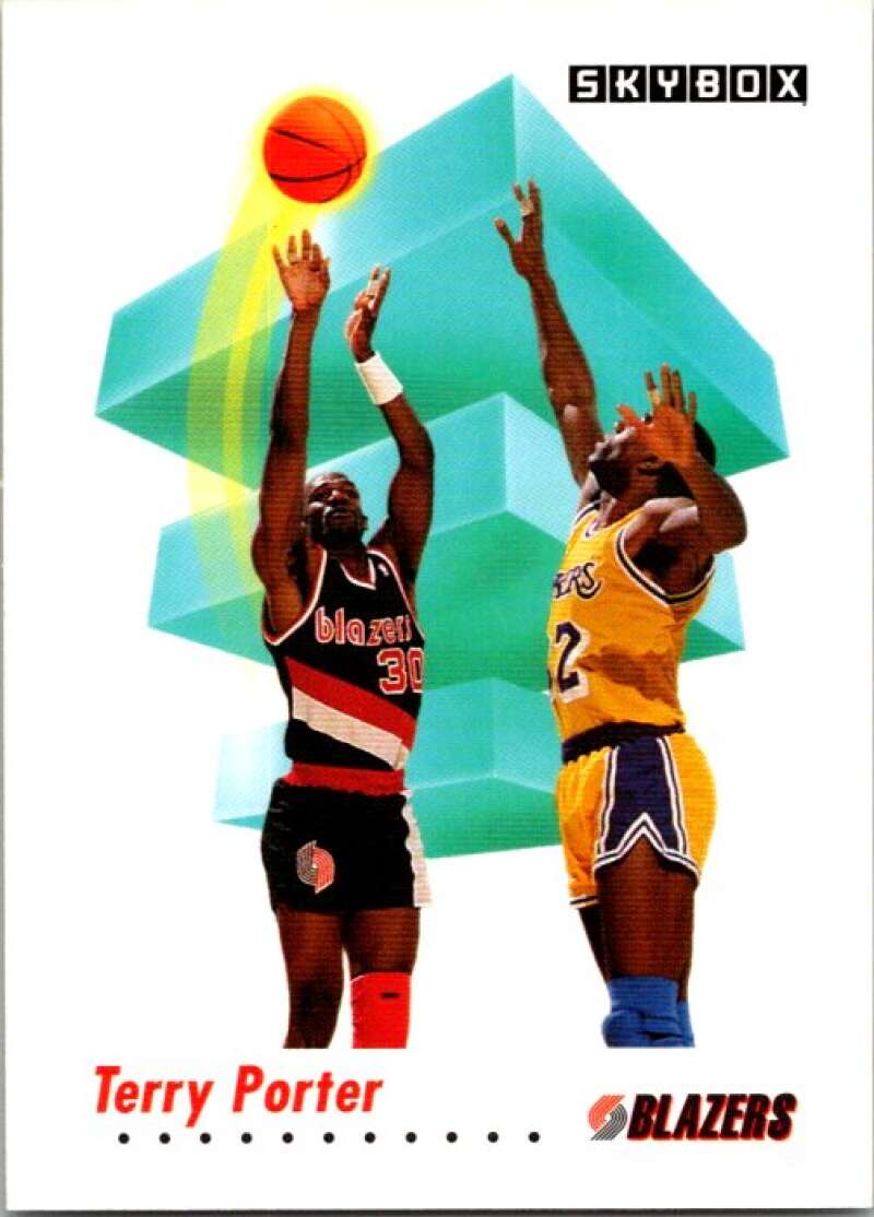 1991-92 SkyBox #240 Terry Porter Portland Trail Blazers V77237 Image 1