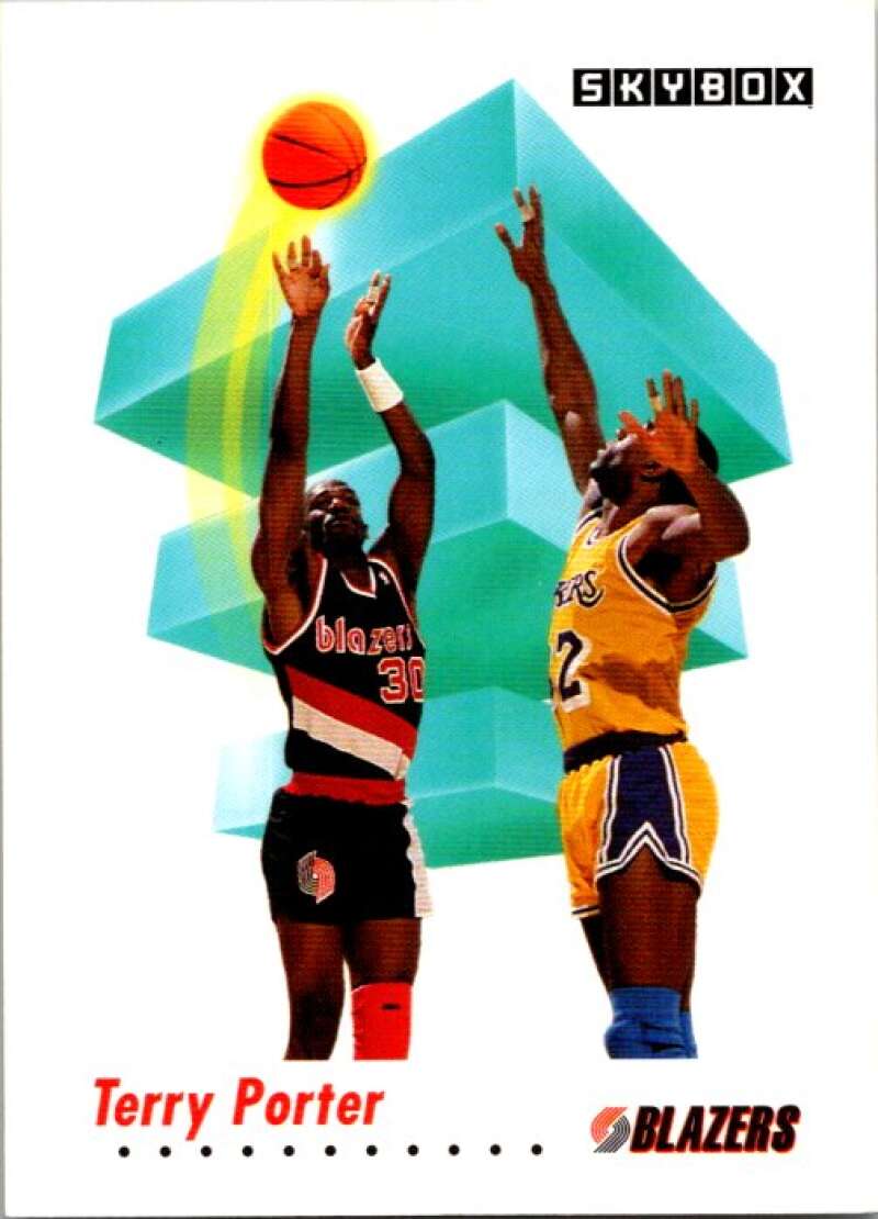 1991-92 SkyBox #240 Terry Porter Portland Trail Blazers V77238 Image 1