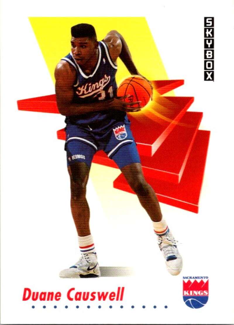 1991-92 SkyBox #245 Duane Causwell Sacramento Kings V77246 Image 1