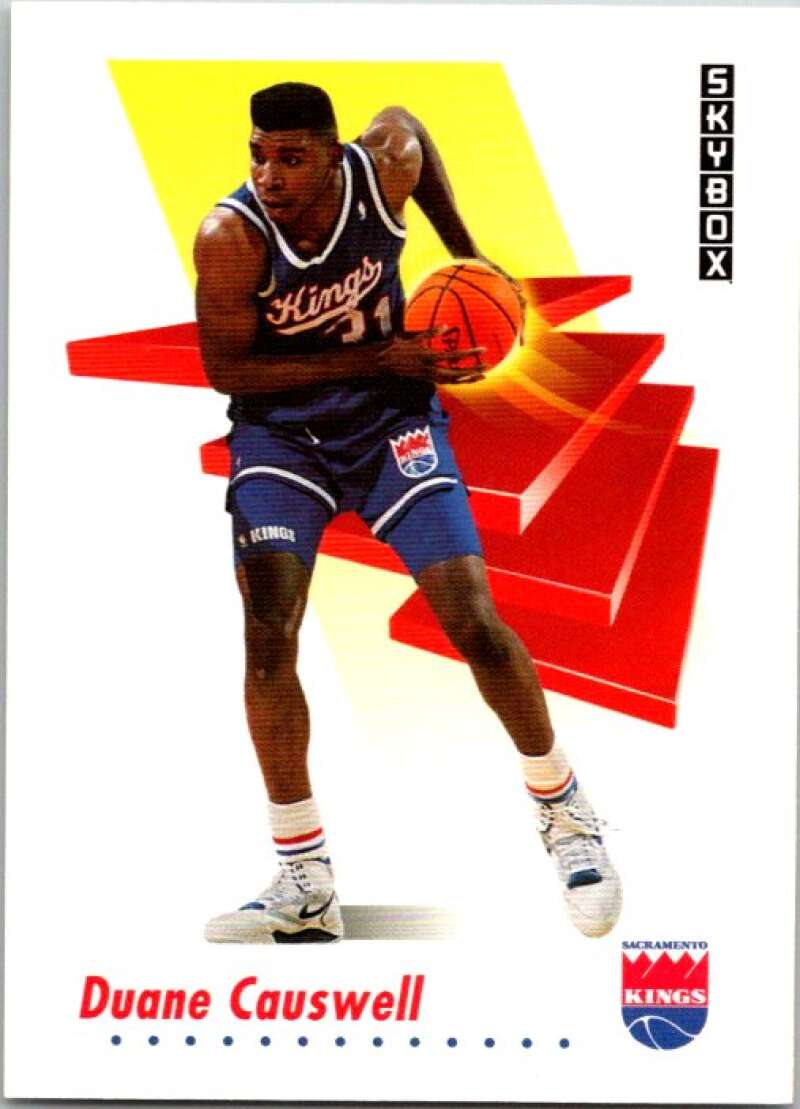 1991-92 SkyBox #245 Duane Causwell Sacramento Kings V77247 Image 1