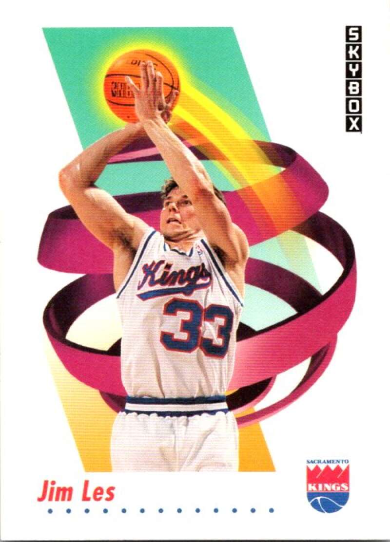 1991-92 SkyBox #247 Jim Les RC Rookie Sacramento Kings V77249 Image 1