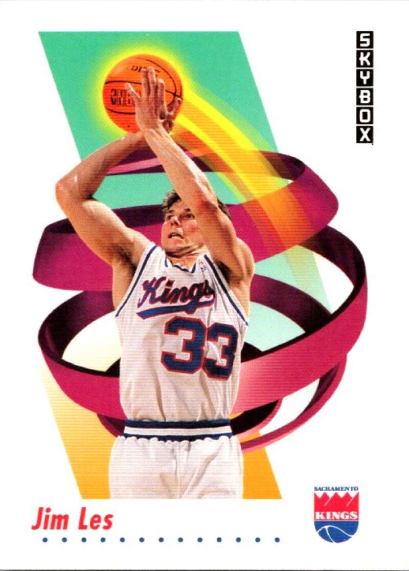 1991-92 SkyBox #247 Jim Les RC Rookie Sacramento Kings V77250 Image 1