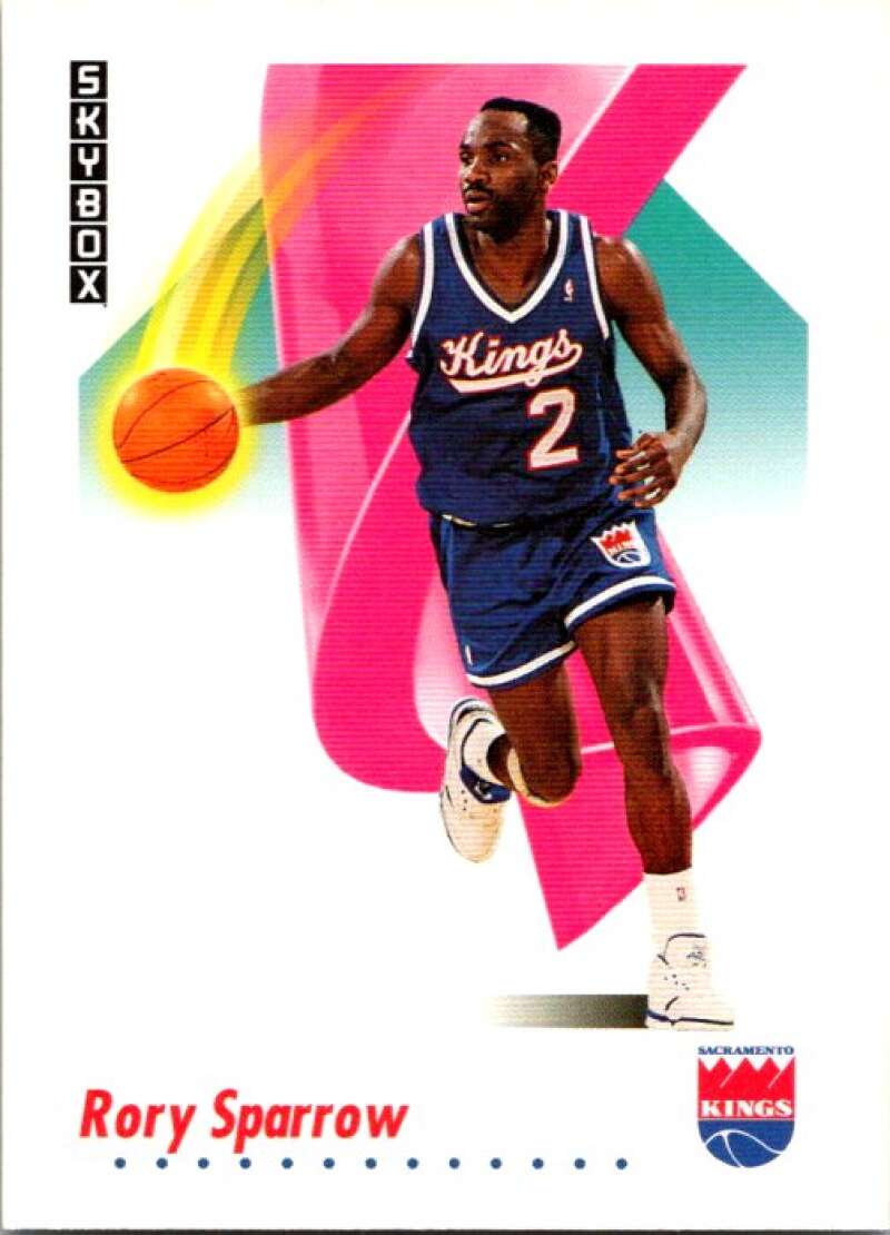 1991-92 SkyBox #251 Rory Sparrow Sacramento Kings V77256 Image 1